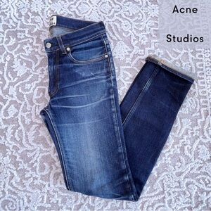 Acne Studios Men’s Ace Stretch Raw Jeans